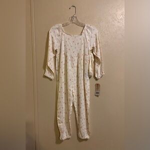 NWT Levi’s girls Long Sleeve Floral Jumpsuit and Headband set sz 6X